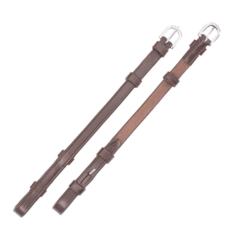 Schockemohle Select Cheek Pieces - Espresso/Silver